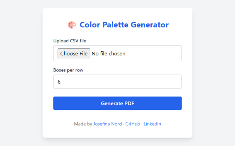 Color Palette Generator preview